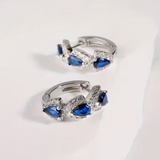 Sapphire Blue Crystal Earrings