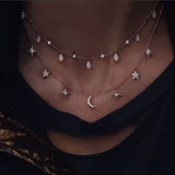 Layered Celestial Chain Necklaces