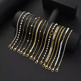 16PCS Minimalist Heart Pearl Bracelet Set - Gift for Her