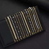 16PCS Minimalist Heart Pearl Bracelet Set - Gift for Her
