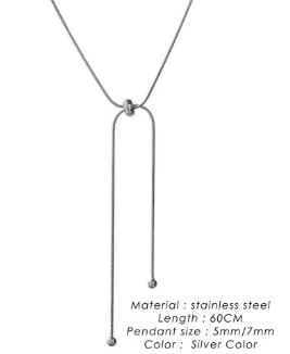 Adjustable Snake Chain Y Necklace
