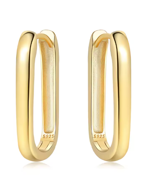 Vertex Gold Earring