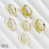 Gold & Pavé Mini Hoops