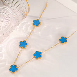 Clover Necklace and Bracelet Collection – 14K Gold Plated Stainless Steel Jewelry