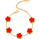Clover Necklace and Bracelet Collection – 14K Gold Plated Stainless Steel Jewelry