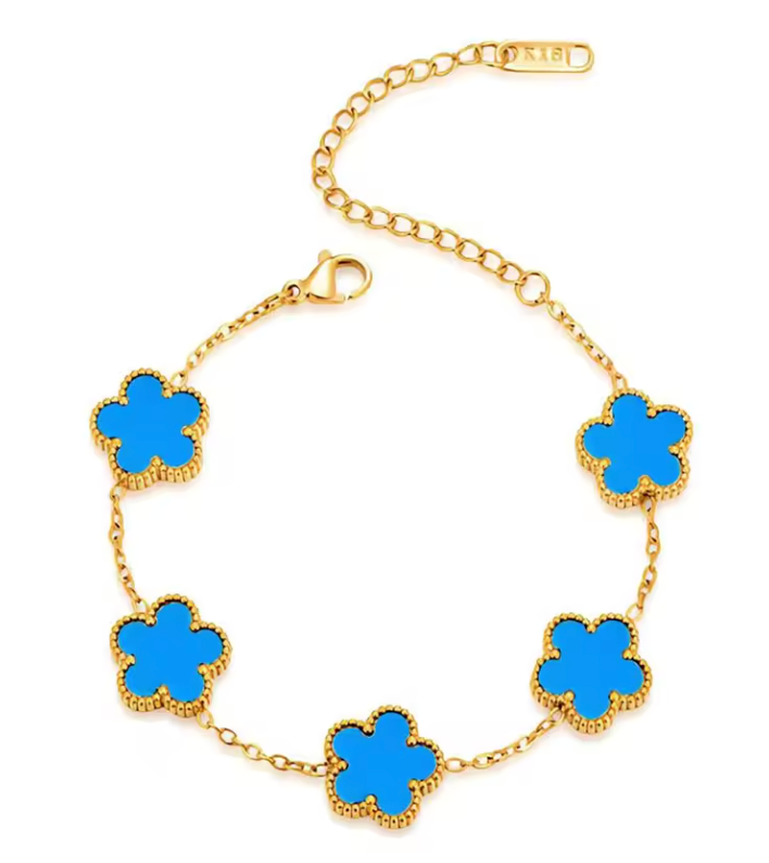 Clover Necklace and Bracelet Collection – 14K Gold Plated Stainless Steel Jewelry