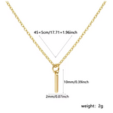 A-Z Gold Initial Necklace Personalized 18K Letter Charm