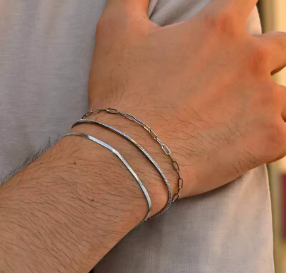 Stainless Steel Thin Chain Bracelet