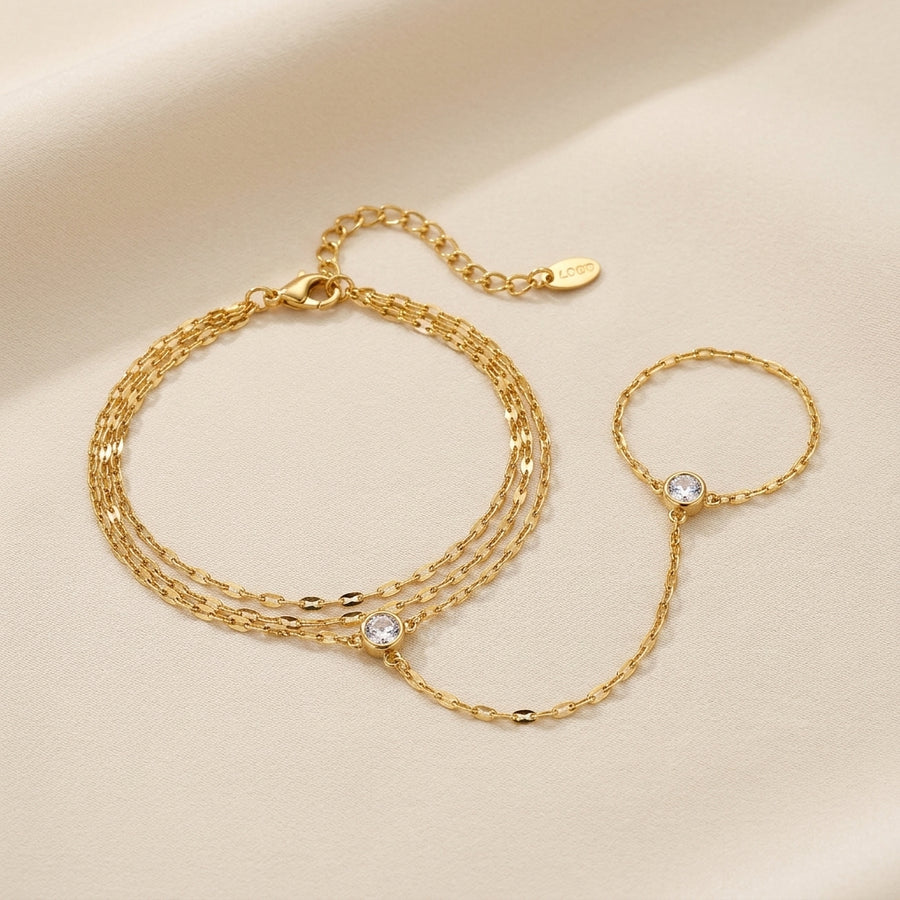 Adjustable Double-Layer Hand Chain