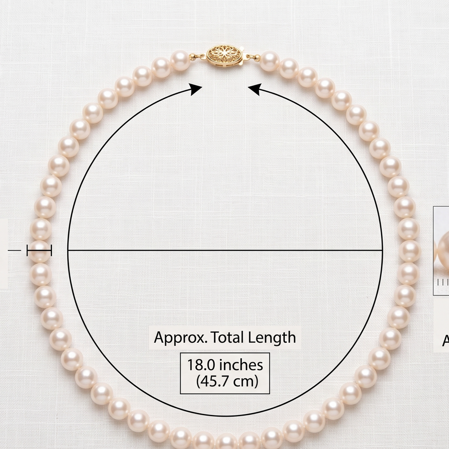 Classic Pearl Choker Necklace