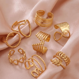 Minimalist Adjustable Ring Set