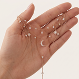 Layered Celestial Chain Necklaces
