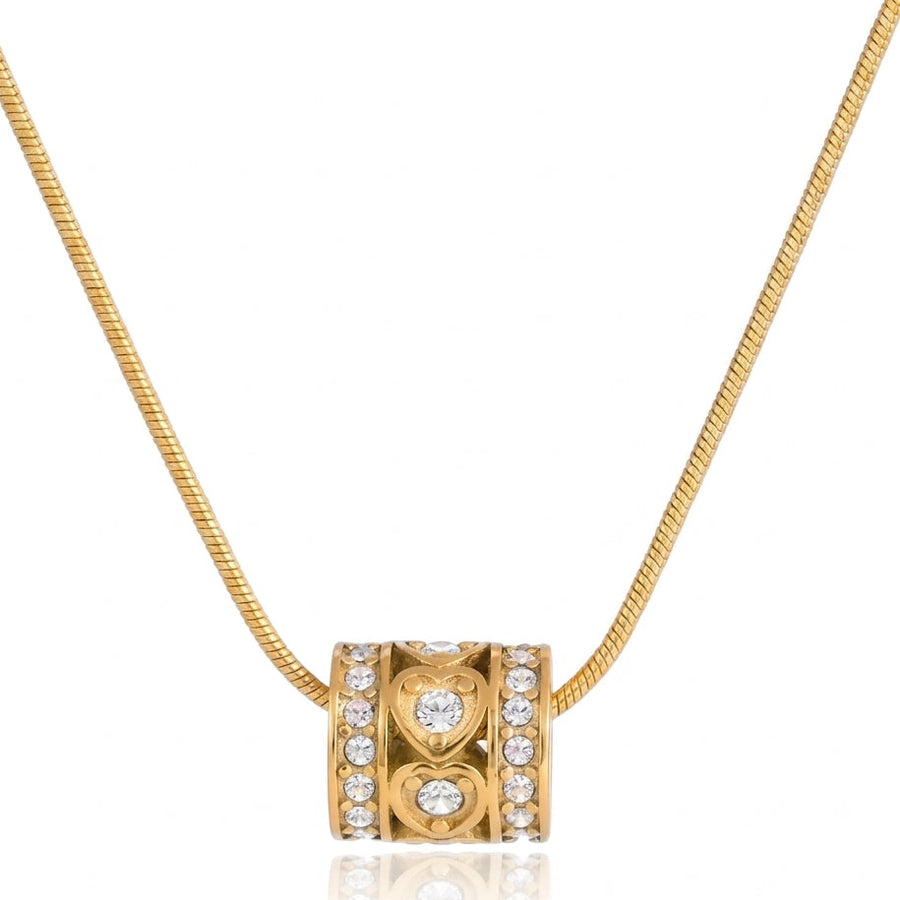 Minimalist Pearl & Zircon Necklace