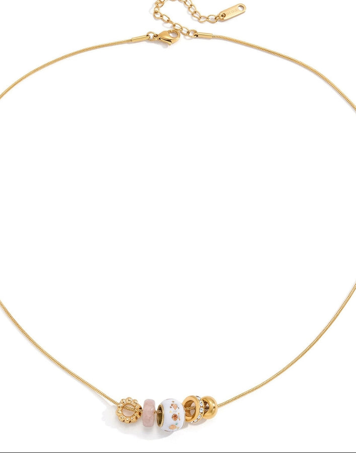 Minimalist Pearl & Zircon Necklace