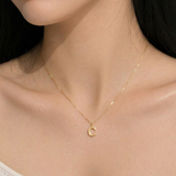 A-Z Gold Initial Necklace Personalized 18K Letter Charm