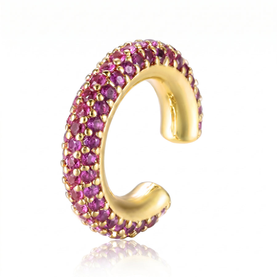 Zircon C-Shaped Ear Cuffs