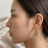 Braided Gold Hoop Earrings