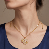 Gold Initial Heart Necklace A–Z