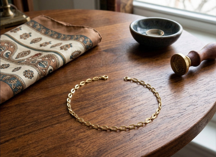 Minimal Gold Chain Bracelet