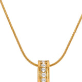 Minimalist Pearl & Zircon Necklace