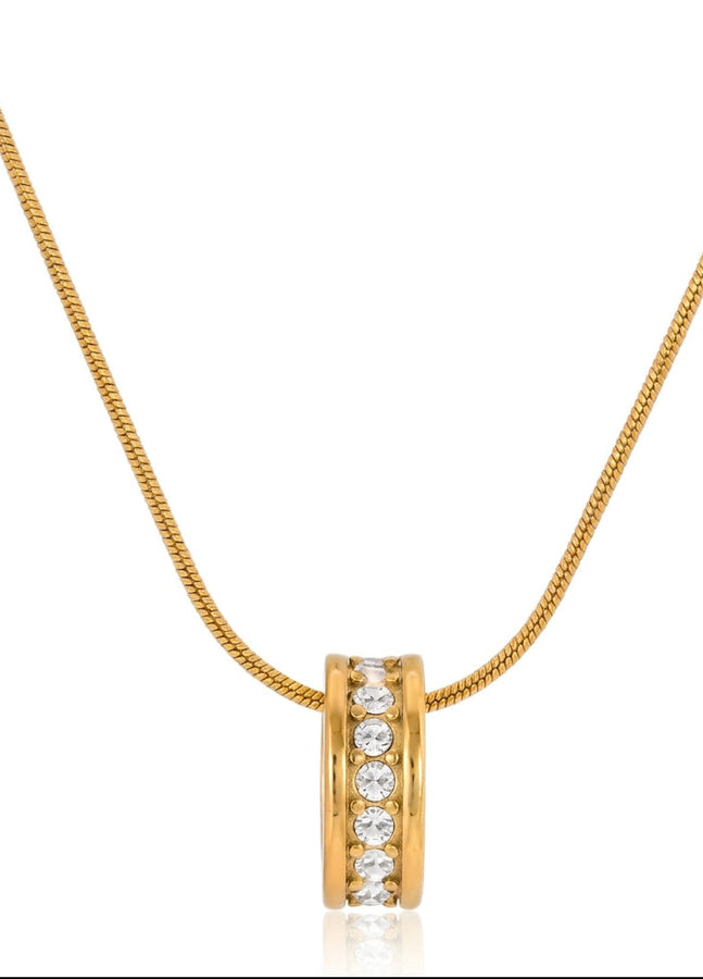 Minimalist Pearl & Zircon Necklace