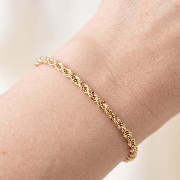 Gold and Silver Stainless Steel Chain Bracelet