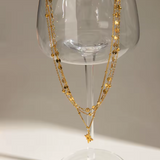 Interlocking Twist & Smooth Layered Necklace