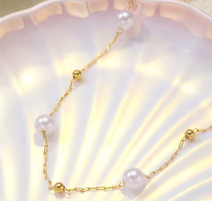 Freshwater Pearl Bead Necklace