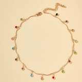 Rainbow Charm Dainty Necklace