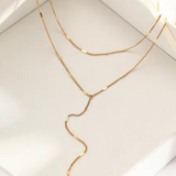 Y-Shaped Fringe Necklace