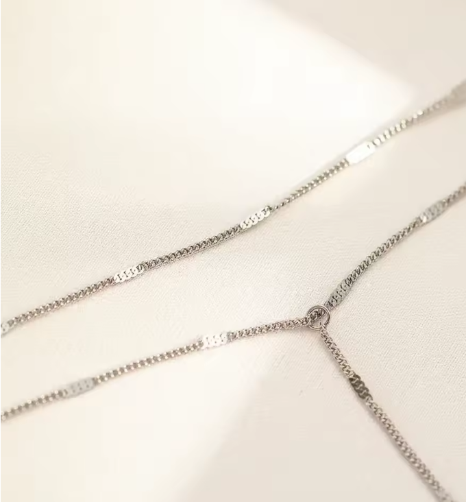 Y-Shaped Fringe Necklace