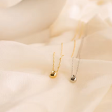 Gold Water Drop Pendant Necklace