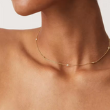 Elegant Cubic Zirconia Station Necklace