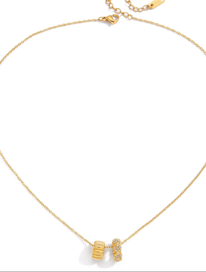 Minimalist Pearl & Zircon Necklace