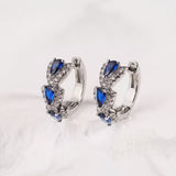 Sapphire Blue Crystal Earrings