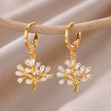 Gold Pearl Drop Hoop Earrings