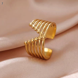 Minimalist Adjustable Ring Set
