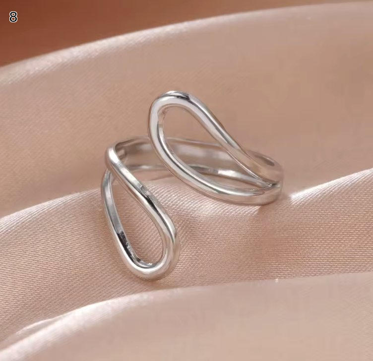 Minimalist Adjustable Ring Set