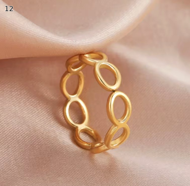 Minimalist Adjustable Ring Set