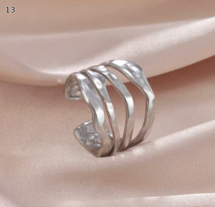 Minimalist Adjustable Ring Set