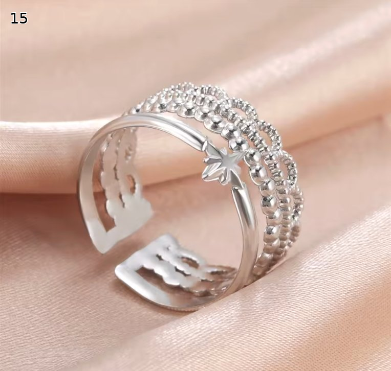 Minimalist Adjustable Ring Set