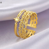 Minimalist Adjustable Ring Set