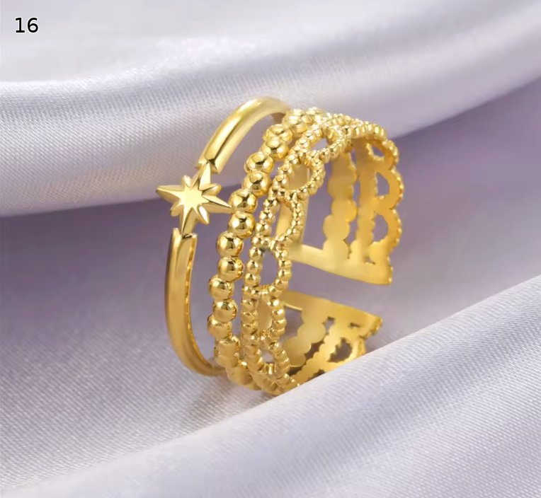 Minimalist Adjustable Ring Set