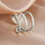 Minimalist Adjustable Ring Set