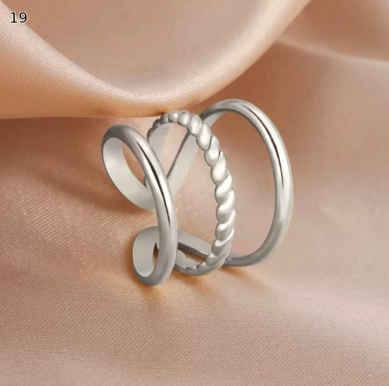 Minimalist Adjustable Ring Set
