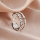 Minimalist Adjustable Ring Set
