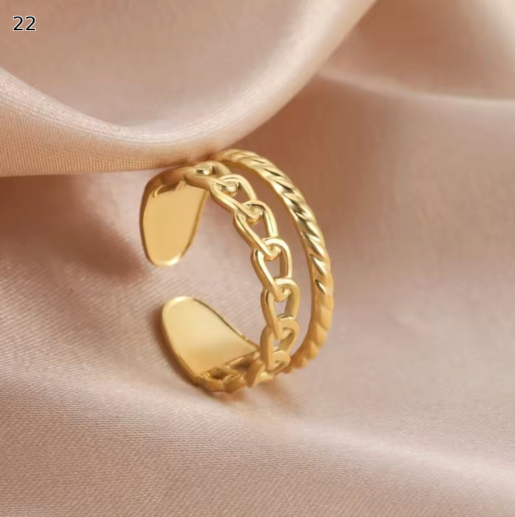 Minimalist Adjustable Ring Set