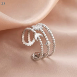 Minimalist Adjustable Ring Set