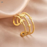 Minimalist Adjustable Ring Set
