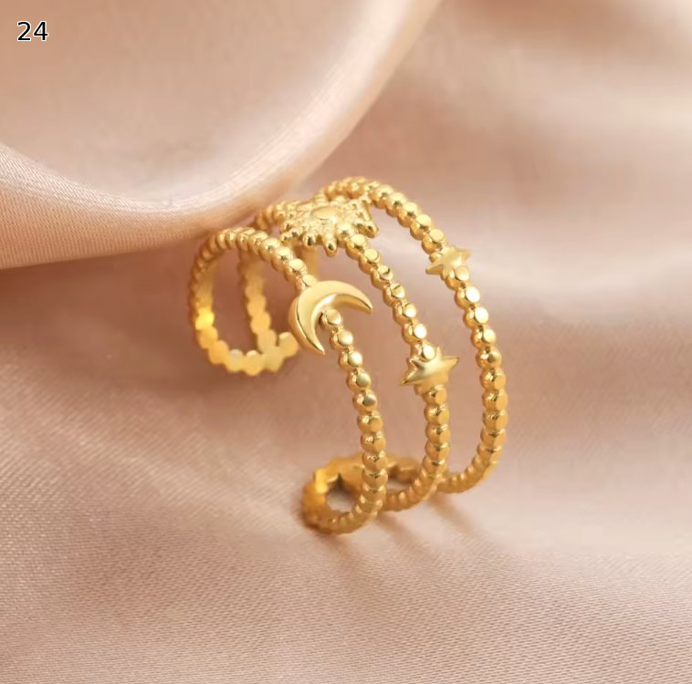 Minimalist Adjustable Ring Set